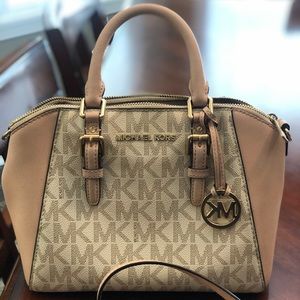 Michael Kors pink and cream tote